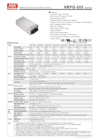 HRPG-600-7.5 Datasheet Cover