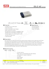 IDLC-45A-500 Datasheet Cover