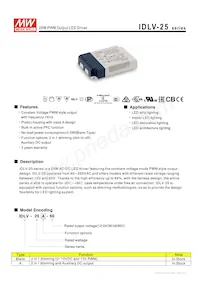 IDLV-25-24 Datasheet Cover