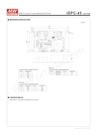 IDPC-45A-1050數據表 頁面 6
