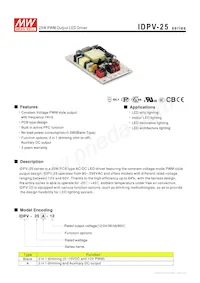 IDPV-25A-12 Datasheet Cover