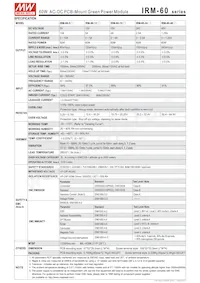 IRM-60-5ST Datasheet Pagina 2