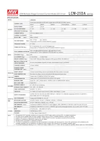 LCM-25DA 데이터 시트 페이지 2