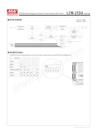 LCM-25DA 데이터 시트 페이지 3