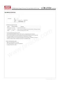 LCM-25DA 데이터 시트 페이지 4