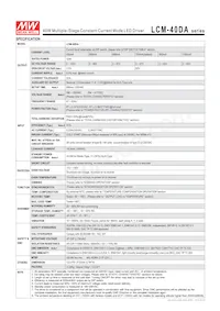 LCM-40DA Datasheet Page 2