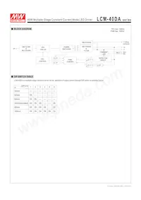 LCM-40DA Datasheet Pagina 3