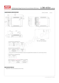 LCM-40DA 데이터 시트 페이지 8