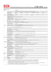 LCM-40U Datasheet Page 2