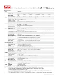 LCM-40UDA Datasheet Pagina 2