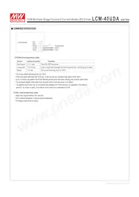 LCM-40UDA Datasheet Pagina 4