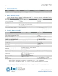 LDD240-WU Datasheet Page 2