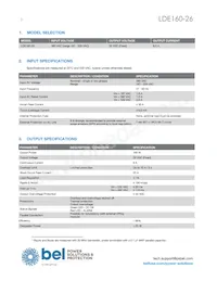 LDE160-26 Datasheet Page 2