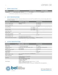 LDP200-120 Datasheet Page 2