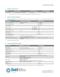 LDP200-200 Datasheet Page 2