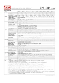 LPF-40D-15 Datasheet Pagina 2