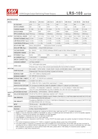 LRS-100-12 Datasheet Pagina 2