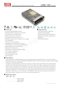 LRS-150-36 Datasheet Cover