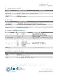 MBC201-1T48G數據表 頁面 4