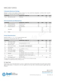 MBC250-1048G Datasheet Page 3