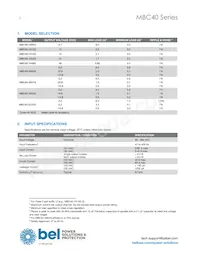 MBC40-3002G Datasheet Page 2
