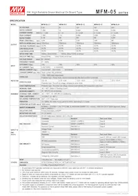 MFM-05-3.3 Datasheet Pagina 2