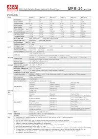 MFM-30-3.3 Datasheet Pagina 2