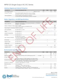 MPB125-1012G數據表 頁面 3