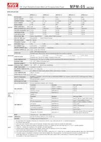 MPM-05-3.3 Datasheet Pagina 2