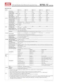 MPM-10-3.3 Datasheet Pagina 2