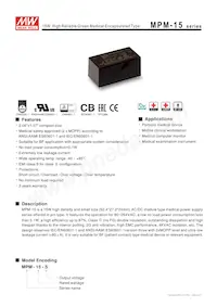 MPM-15-24 Datasheet Cover