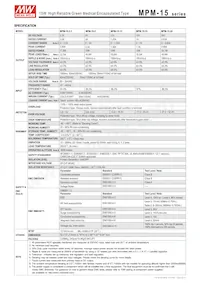 MPM-15-24 Datasheet Pagina 2