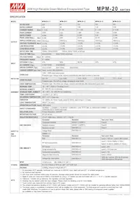 MPM-20-24 Datasheet Pagina 2