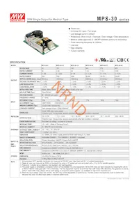MPS-30-5 Datasheet Cover