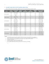 MPU150-3300G Datasheet Page 2