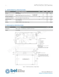 MPU150-3300G 데이터 시트 페이지 6