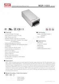 MSP-1000-15 Datasheet Cover