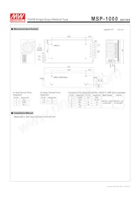 MSP-1000-15 Datasheet Pagina 6