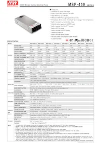 MSP-450-7.5 Datasheet Cover