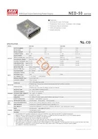 NED-50B Datasheet Copertura