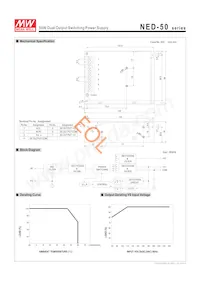 NED-50B 데이터 시트 페이지 2