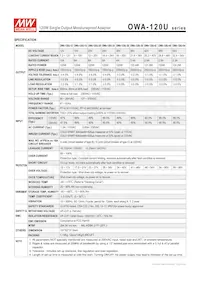 OWA-120U-54 Datasheet Page 2