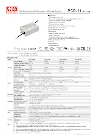 PCD-16-1050B數據表 封面