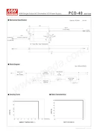 PCD-40-350B Datasheet Pagina 2