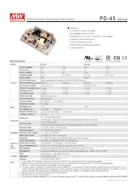 PD-45B Datasheet Cover