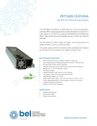 PET1600-12-074NA Datasheet Copertura