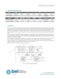 PET750-12-050RA Datasheet Page 2