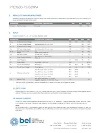 PFE3600-12-069RA Datasheet Page 3