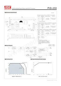 PID-250D 데이터 시트 페이지 2