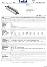 PLC-075S280 Datasheet Cover